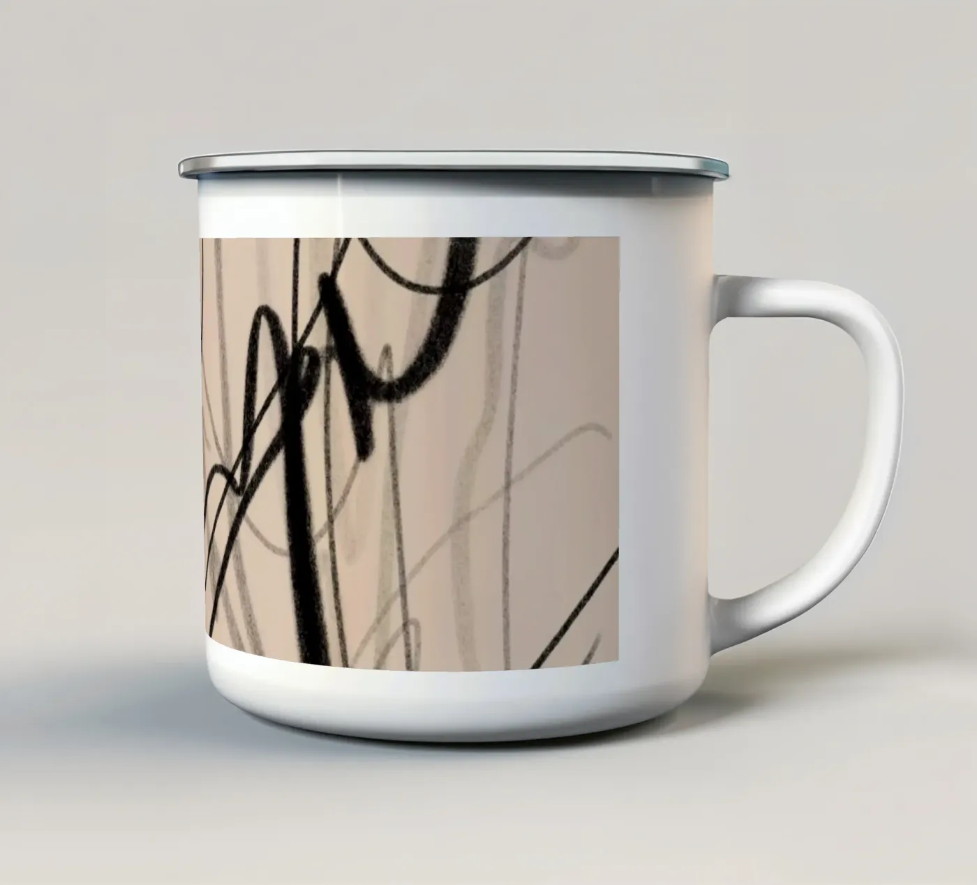 Chaotic enamel mug by Studio B