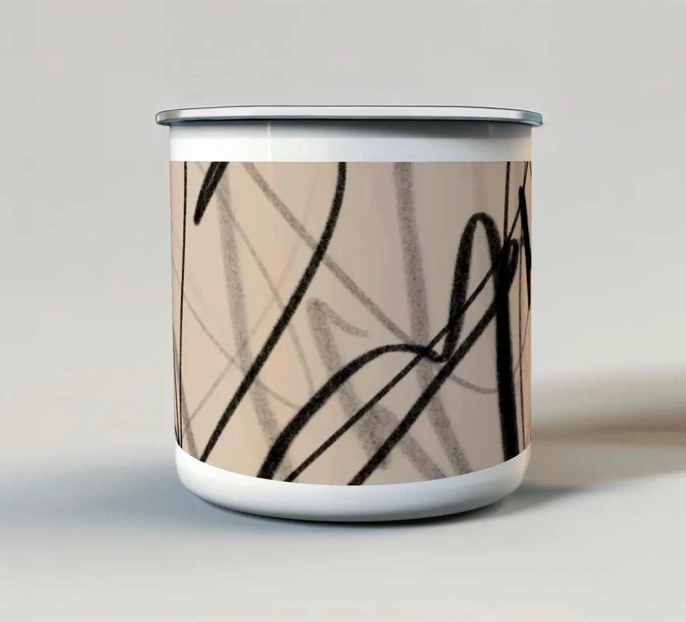 Chaotic enamel mug by Studio B