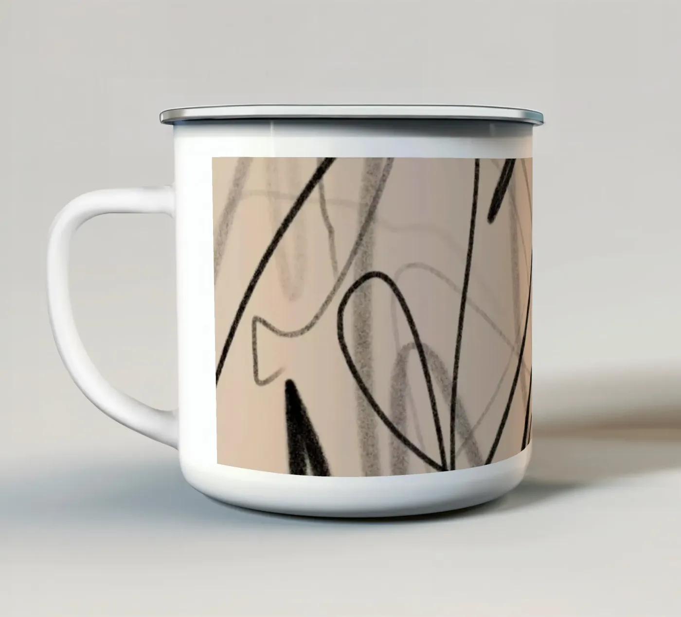 Chaotic enamel mug by Studio B