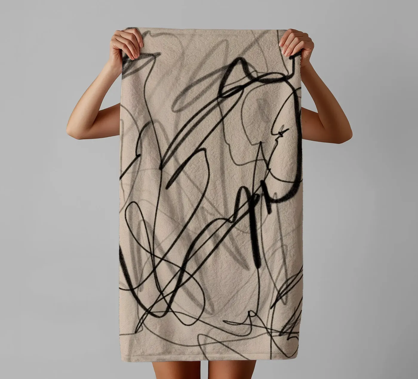 Chaotisch badhanddoek van Studio B