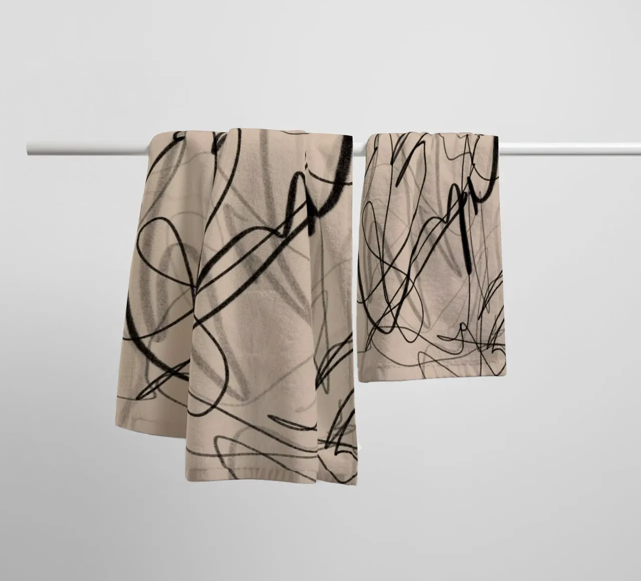 Chaotisch badhanddoek van Studio B