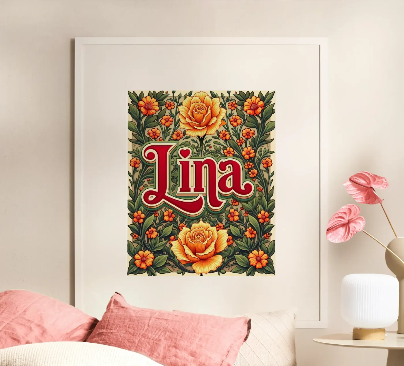 LINA poster van CASTILO Namengalerie