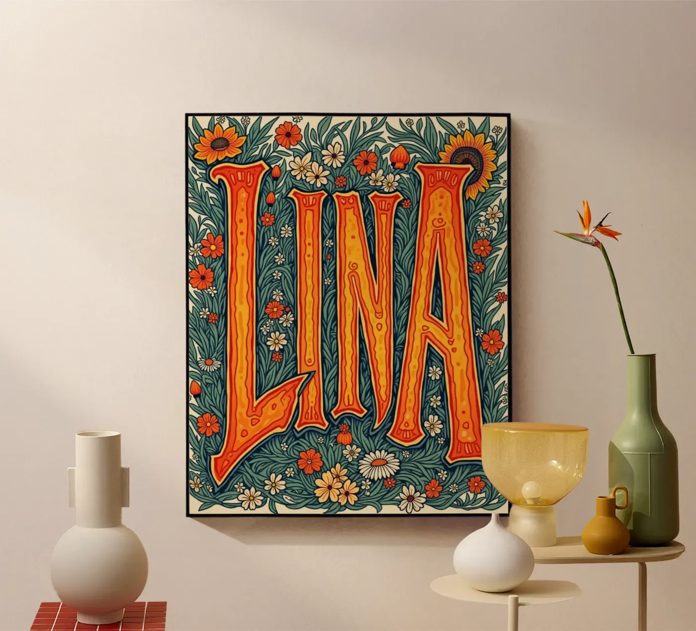 LINA acryl van CASTILO Namengalerie