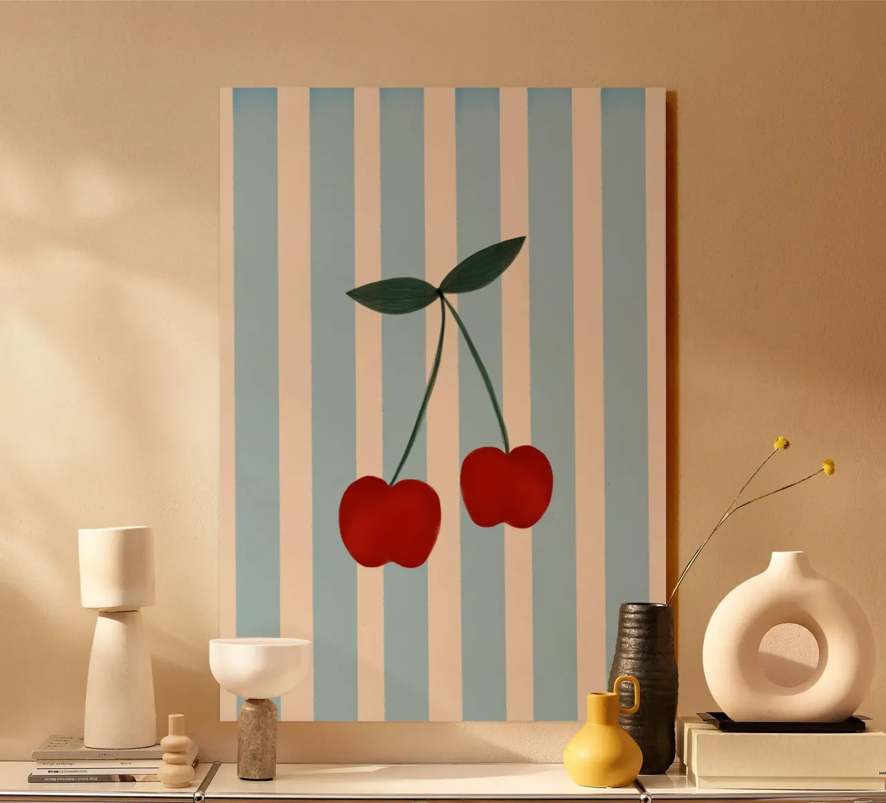 Kersen acryl van Marosie