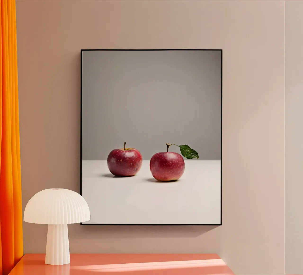 Mele rosse plexiglass da Sandra Brill