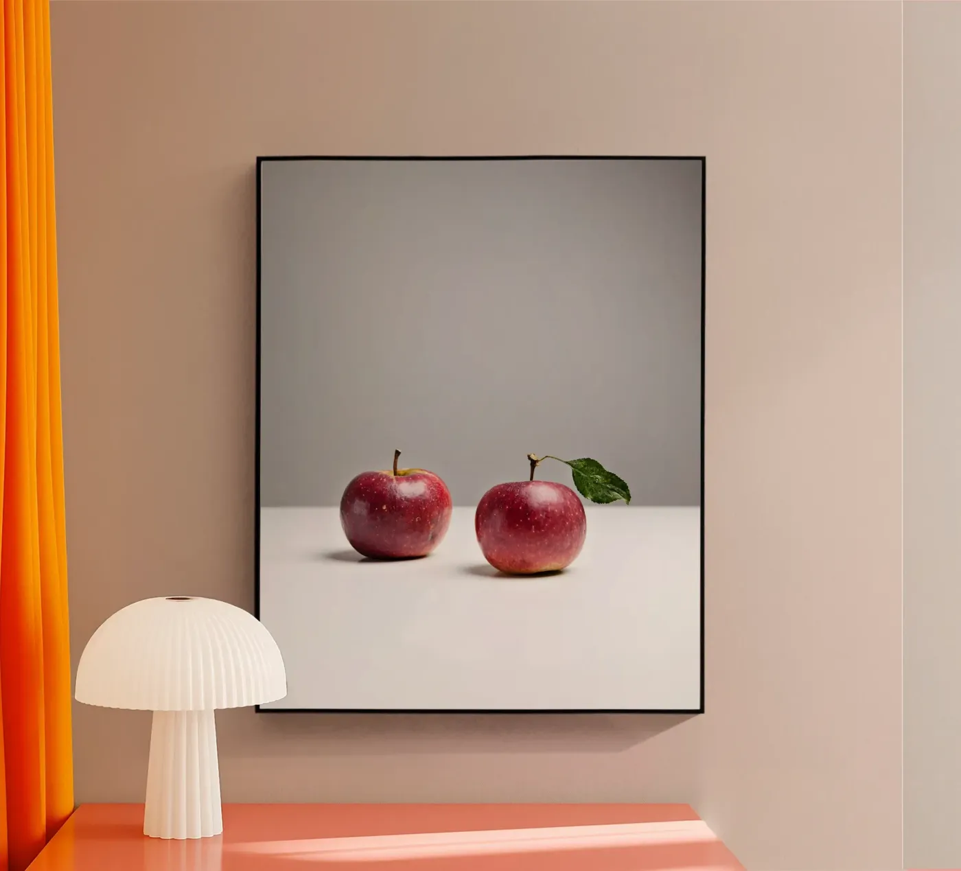 Red apples acrylic glass by Sandra Brill