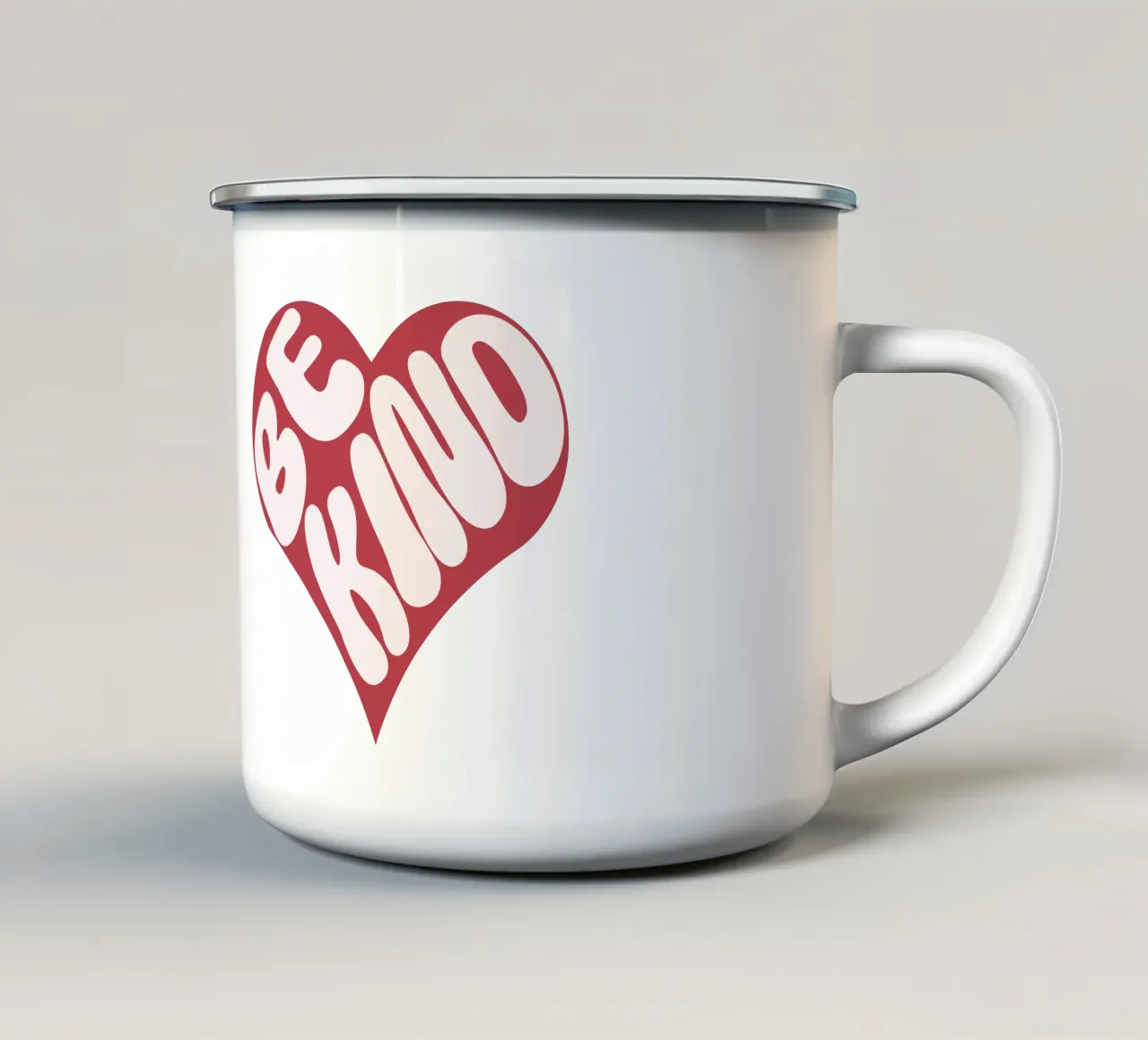 Siate gentili tazza in smalto da DesignArt