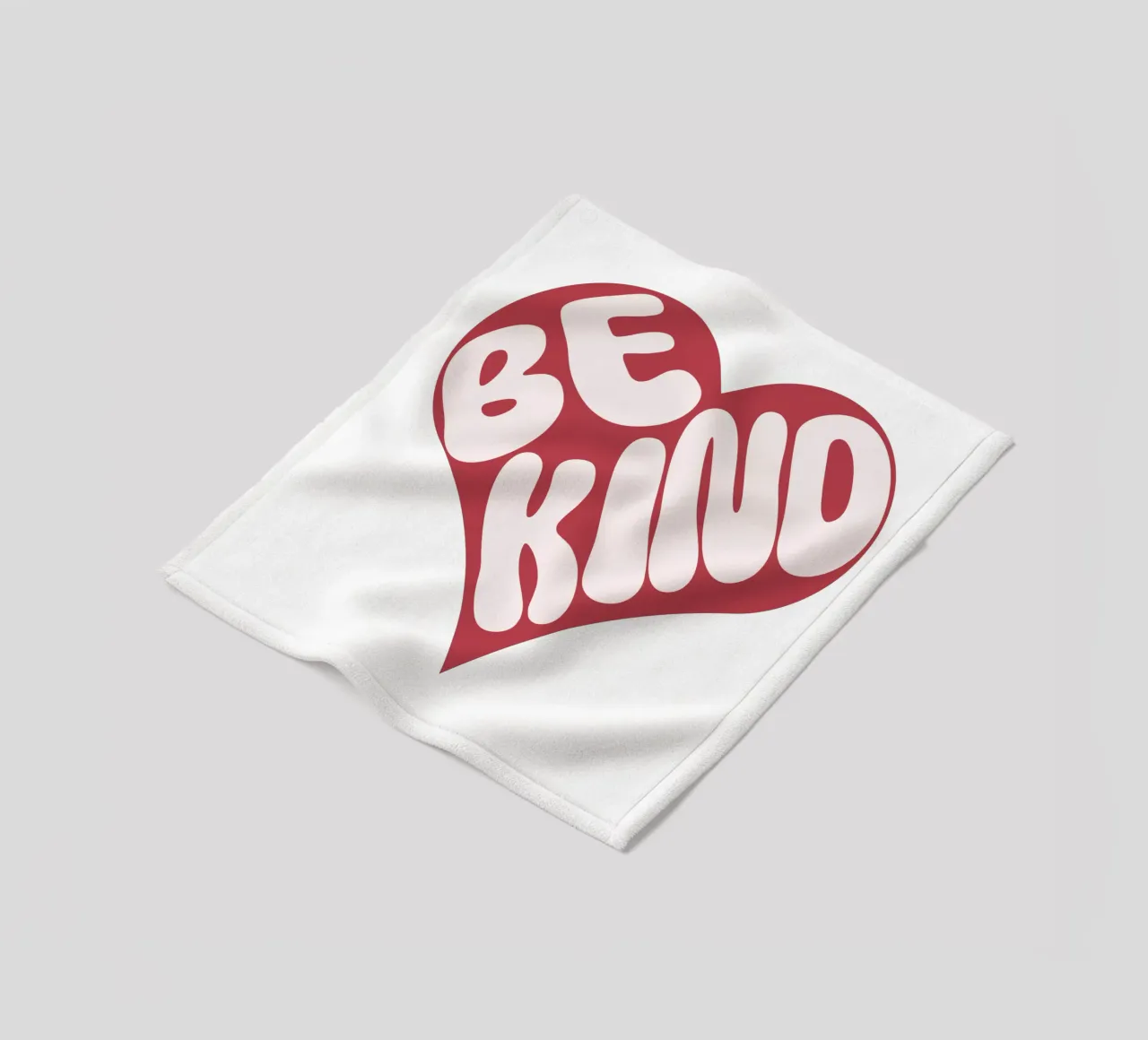 Be kind fleece blanket by DesignArt