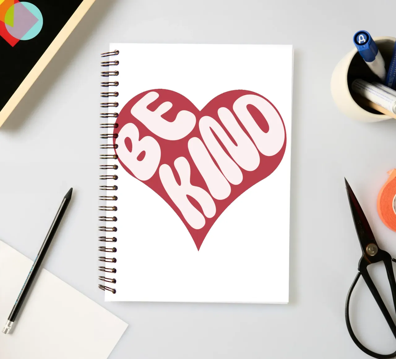 Be kind spiral notebook by DesignArt