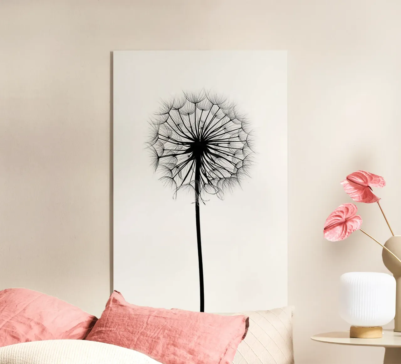 fiore bianco e nero plexiglass da B&W