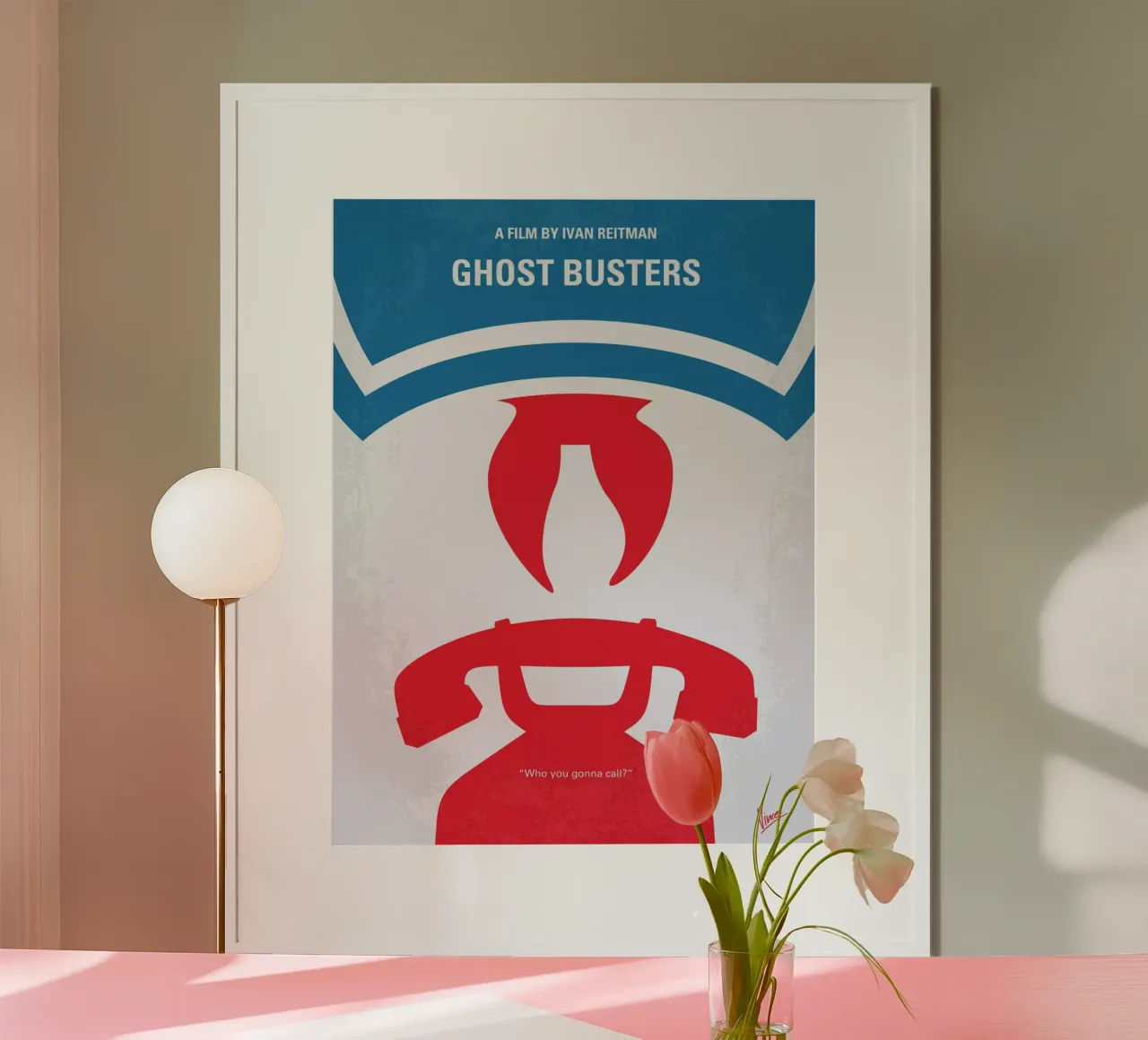 No104 My Ghostbusters minimal movie poster poster con telaio in plastica da Chungkong