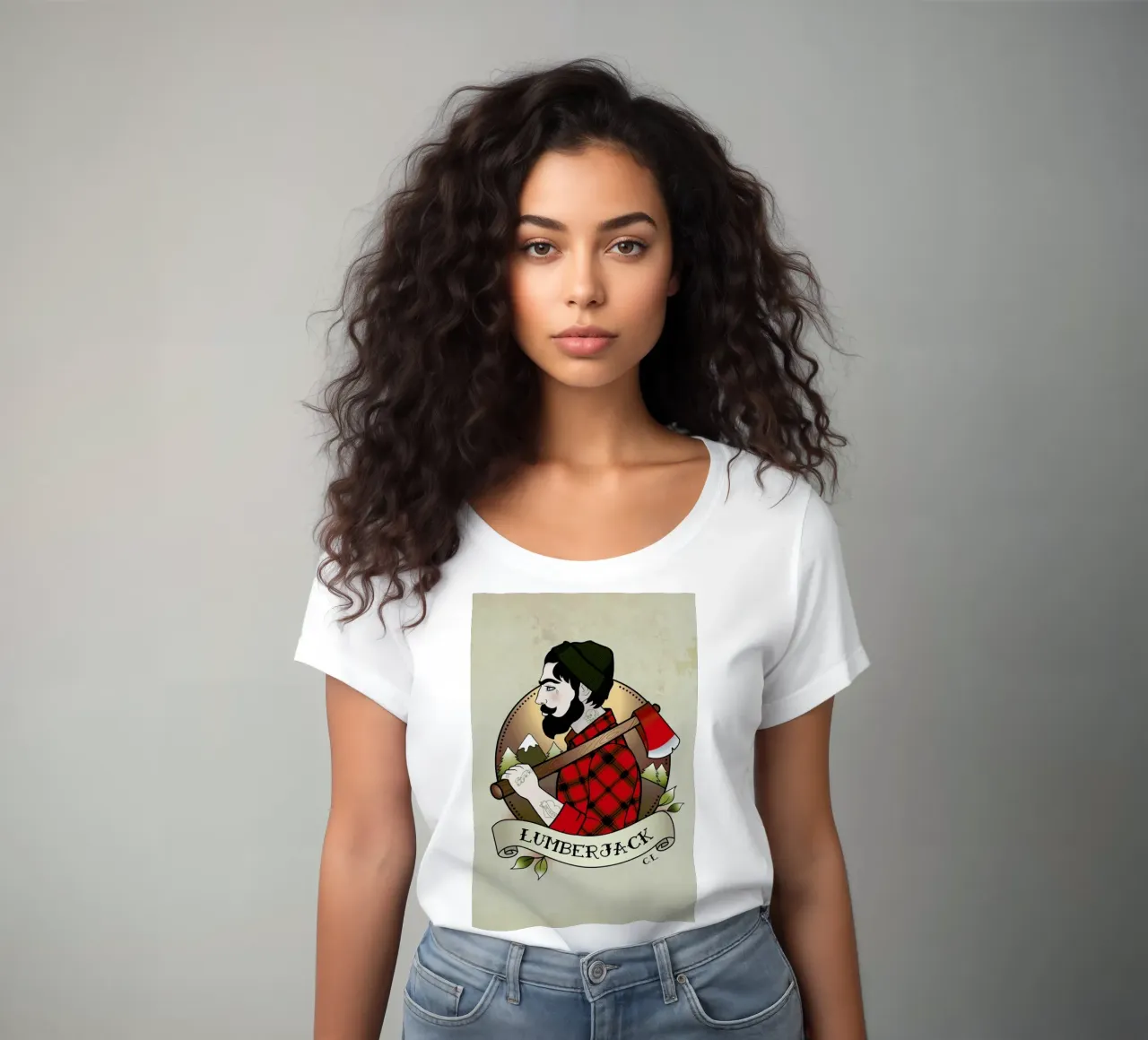 Lumberjack Frauen T-Shirt von Killer Wolf