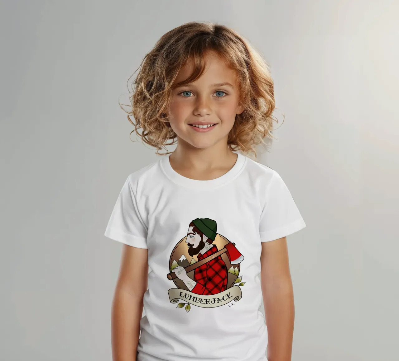 Lumberjack t-shirt bambini da Killer Wolf