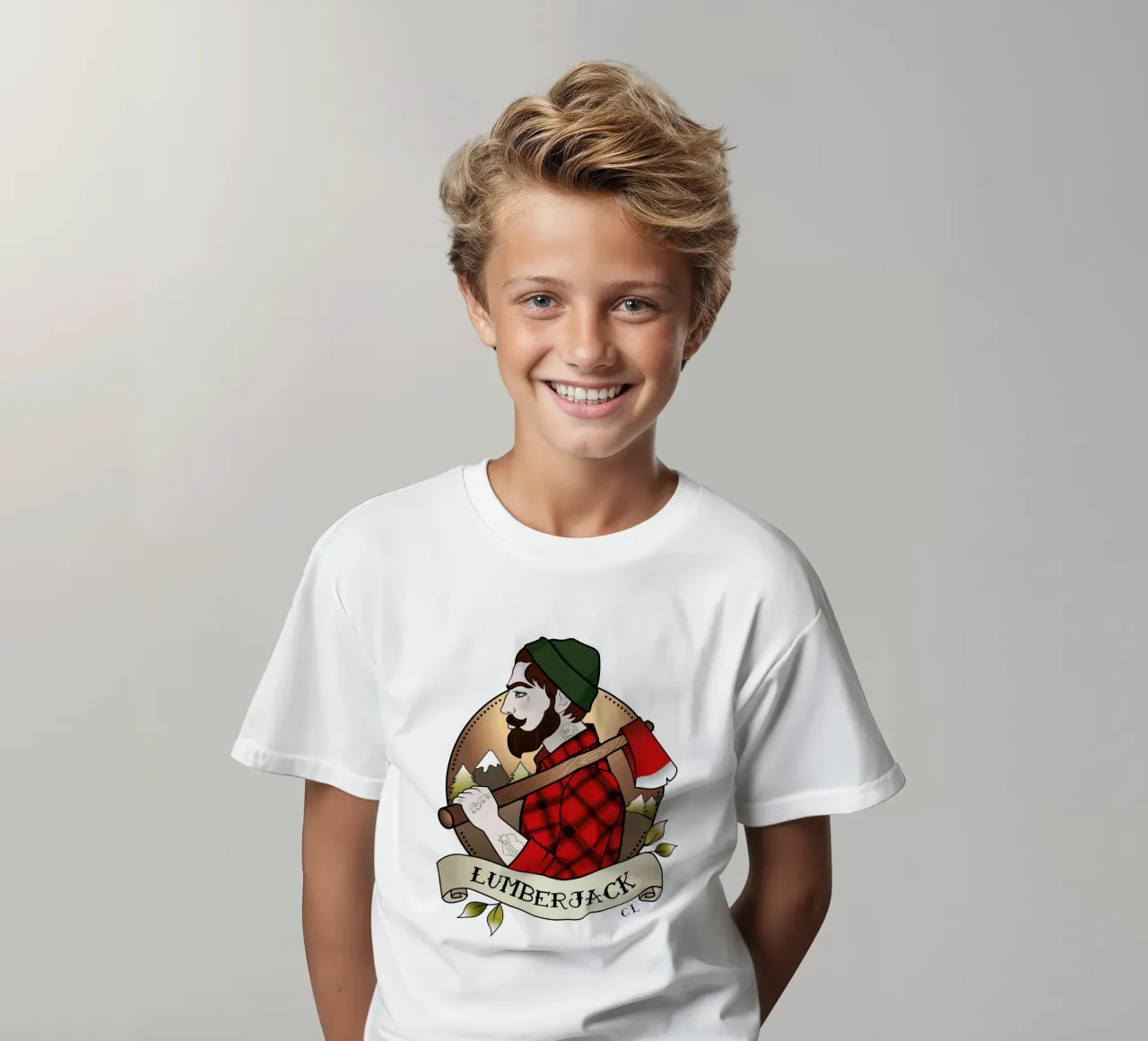 Lumberjack t-shirt bambini da Killer Wolf