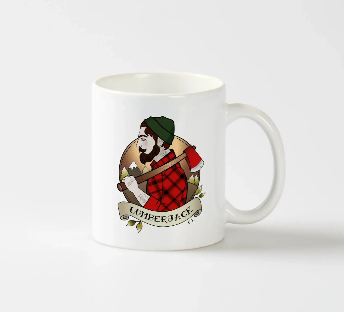 Lumberjack ceramic mug by Killer Wolf