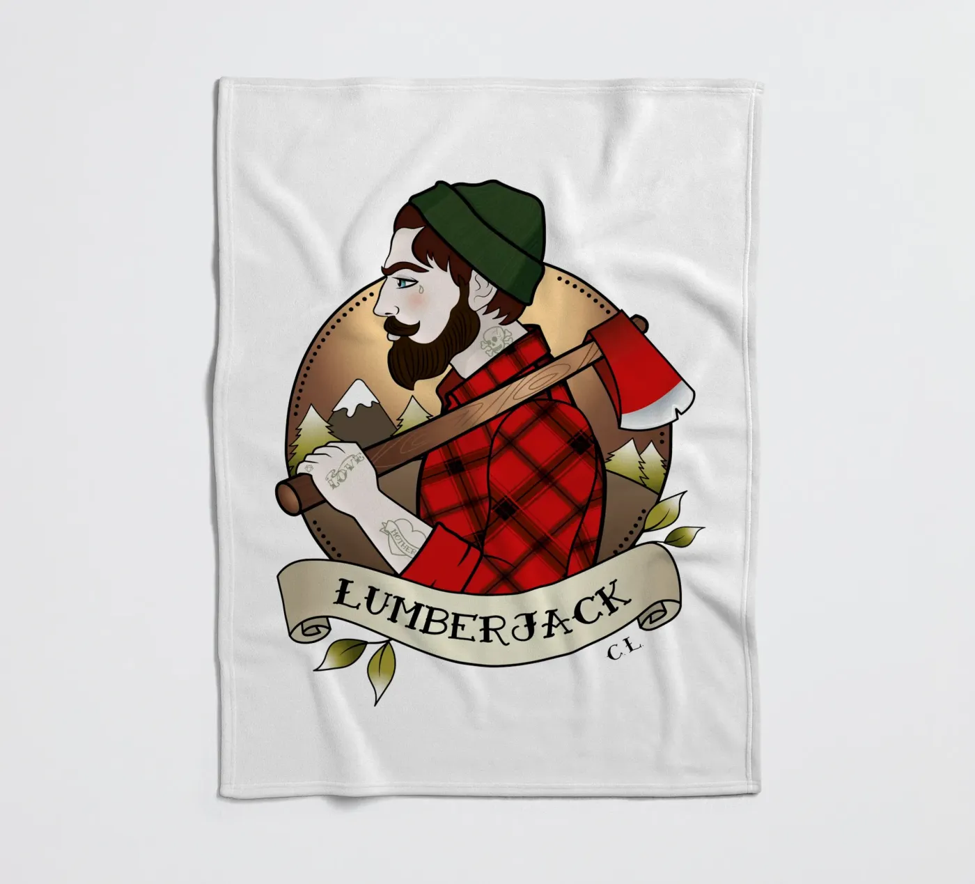 Lumberjack fleecedeken van Killer Wolf