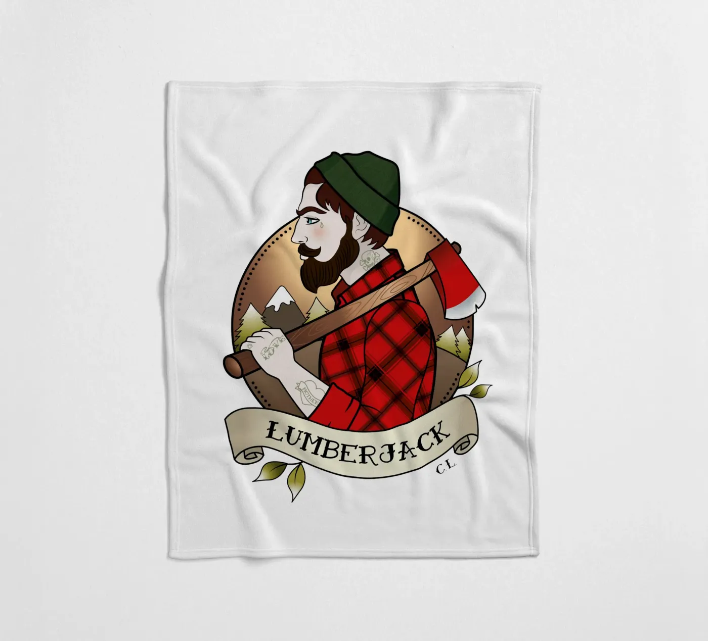 Lumberjack fleecedeken van Killer Wolf