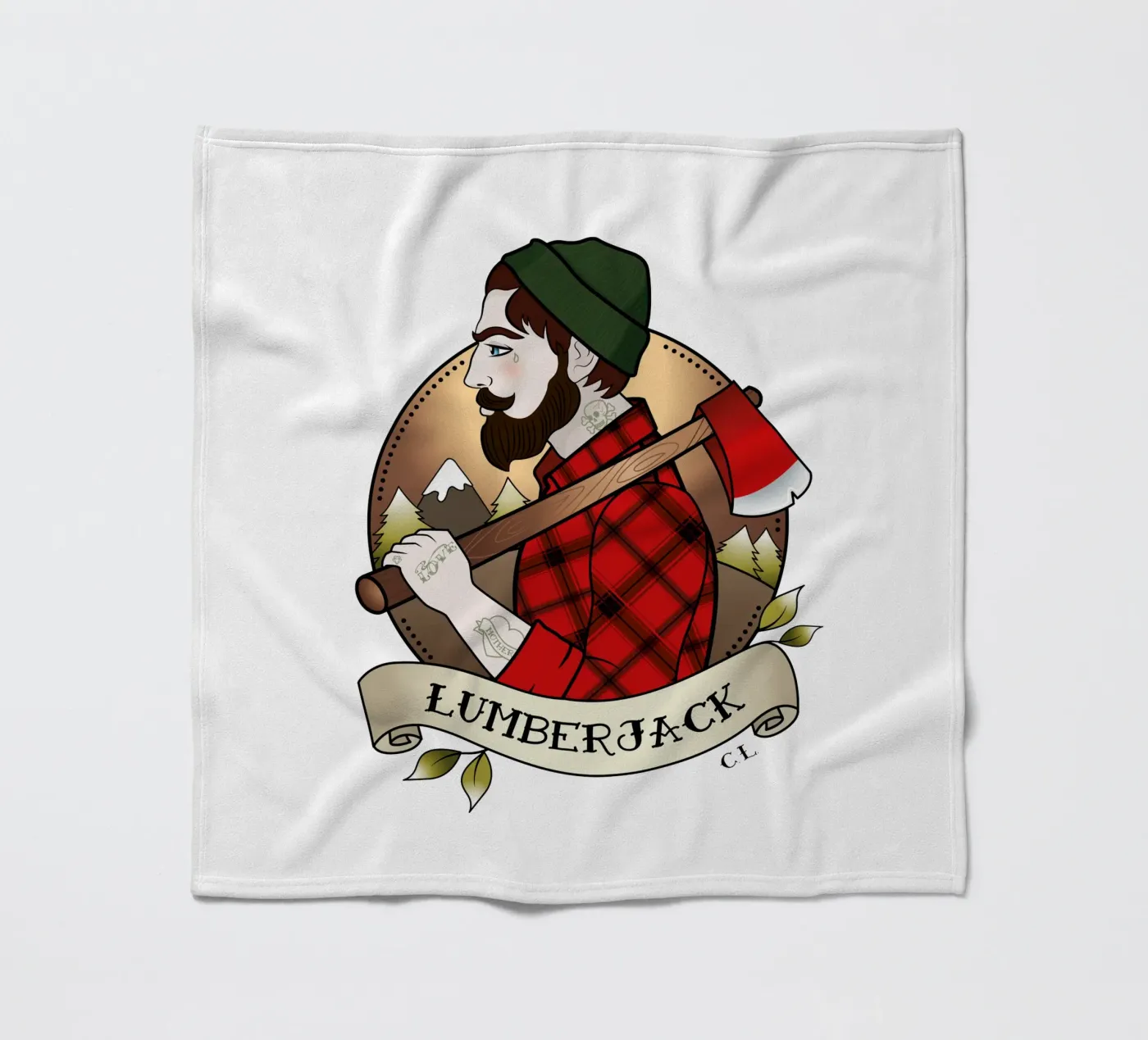 Lumberjack fleecedeken van Killer Wolf