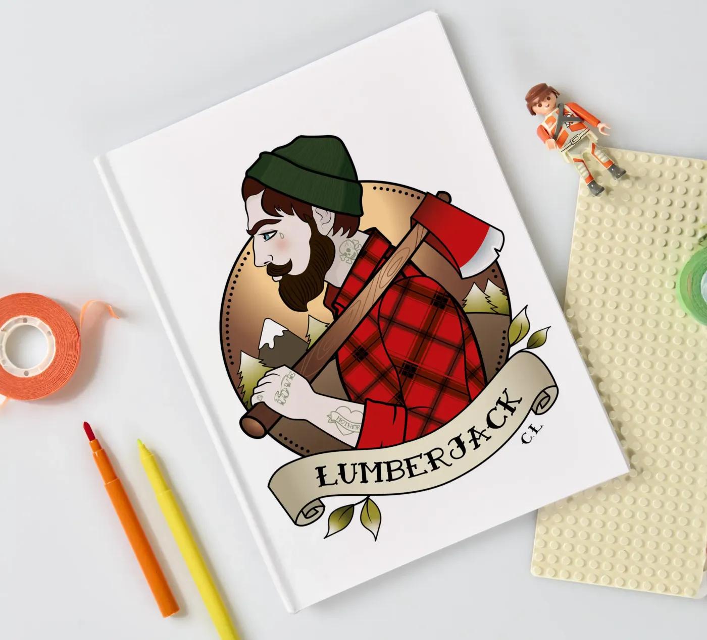 Lumberjack notebook by Killer Wolf
