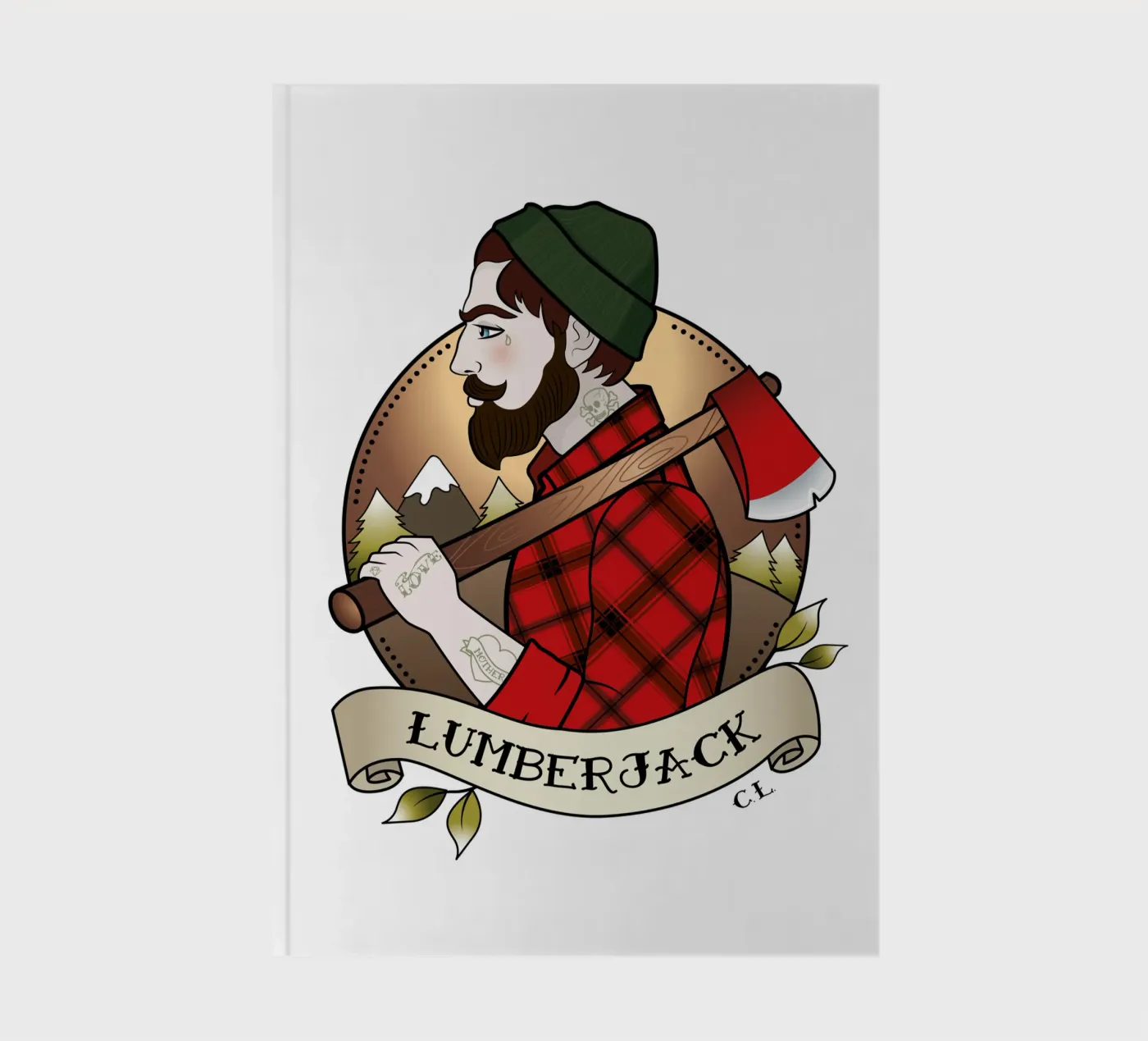 Lumberjack notebook by Killer Wolf