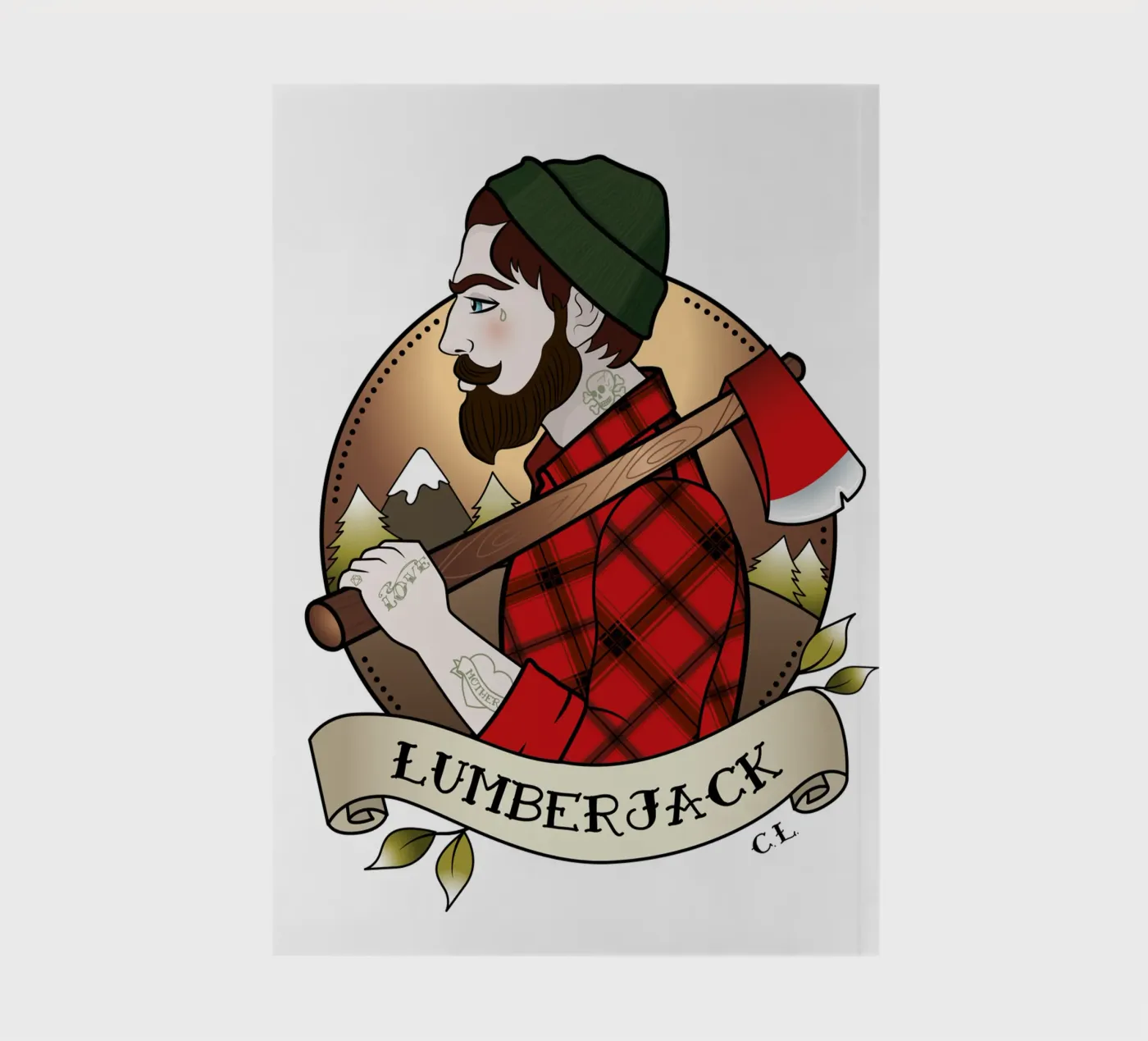 Lumberjack notebook by Killer Wolf