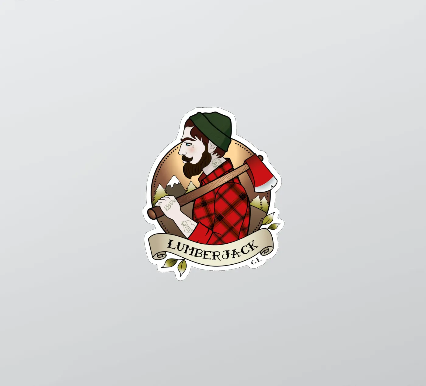 Lumberjack sticker by Killer Wolf