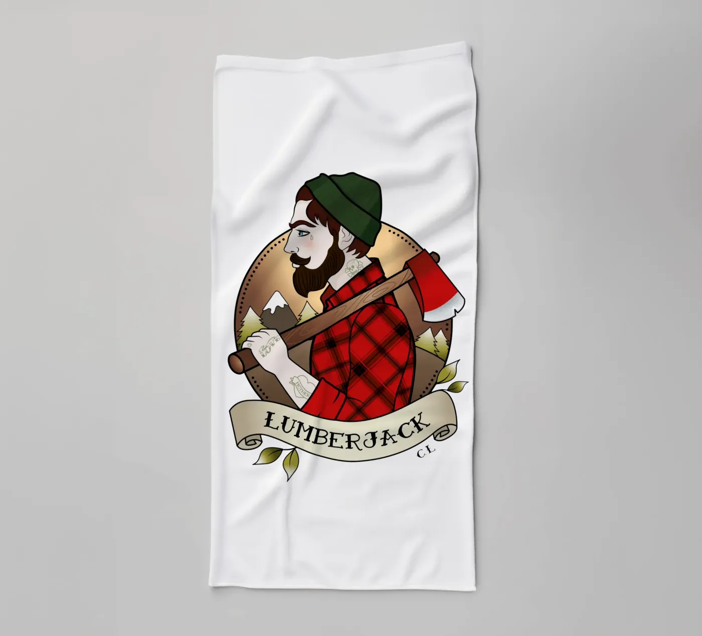 Lumberjack towel by Killer Wolf