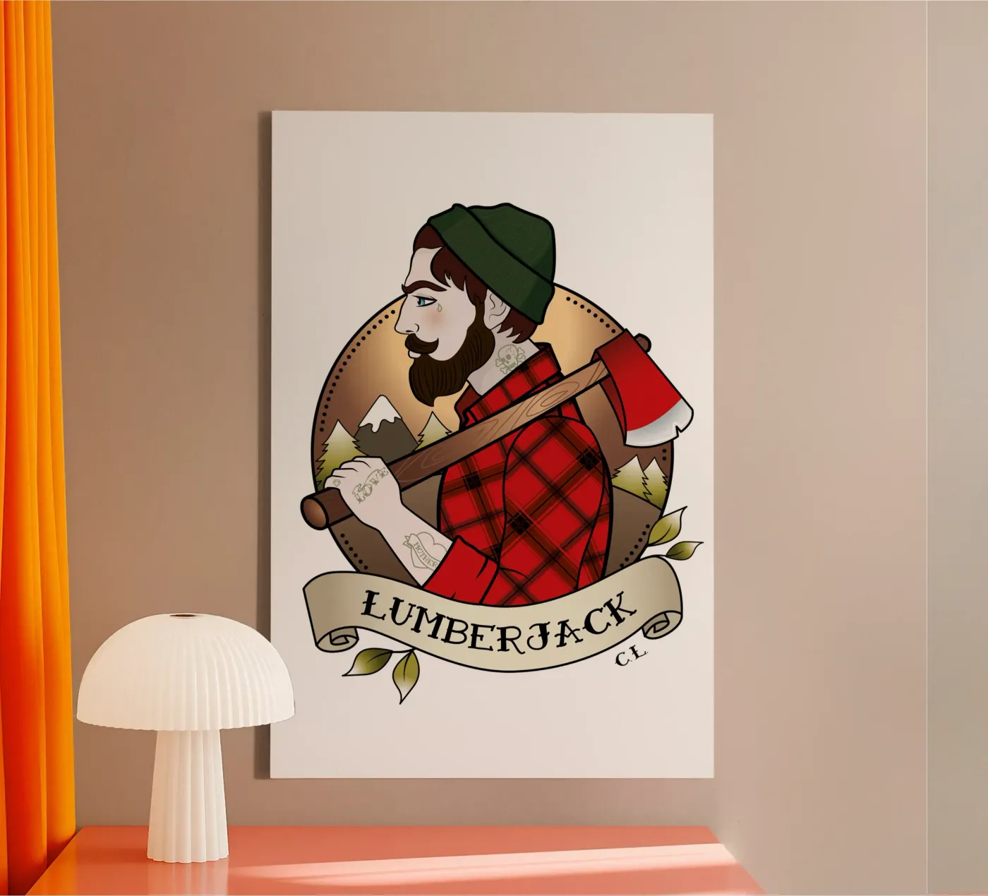 Lumberjack tela da Killer Wolf