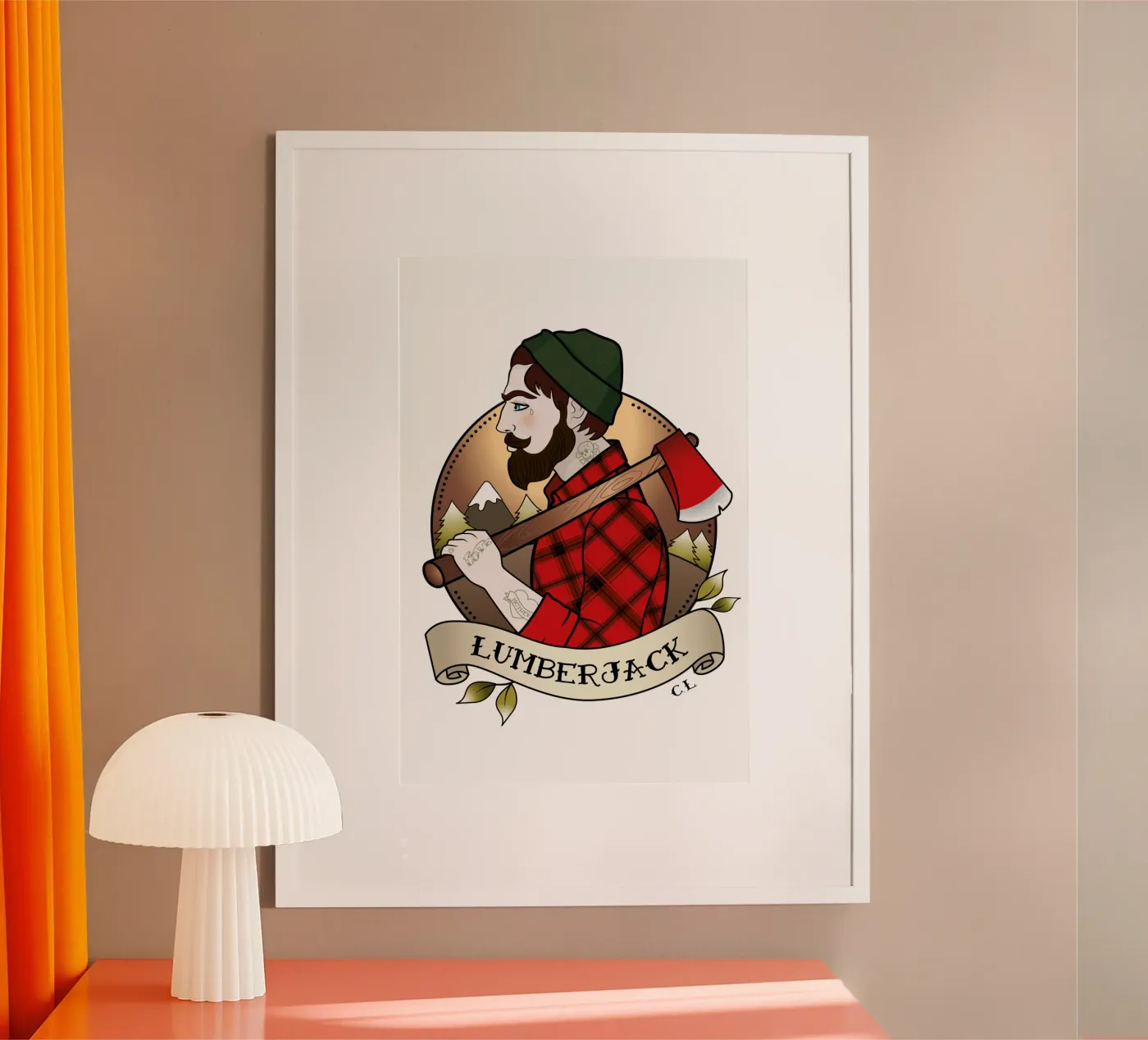 Lumberjack poster van Killer Wolf