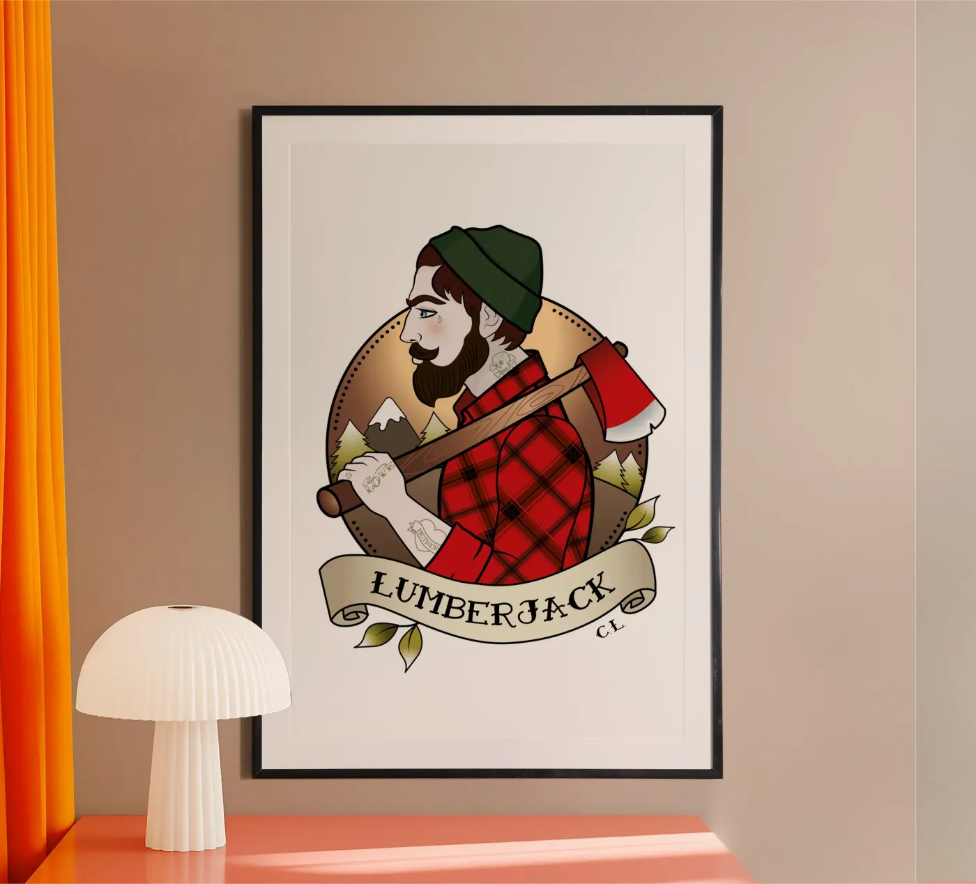 Lumberjack poster van Killer Wolf