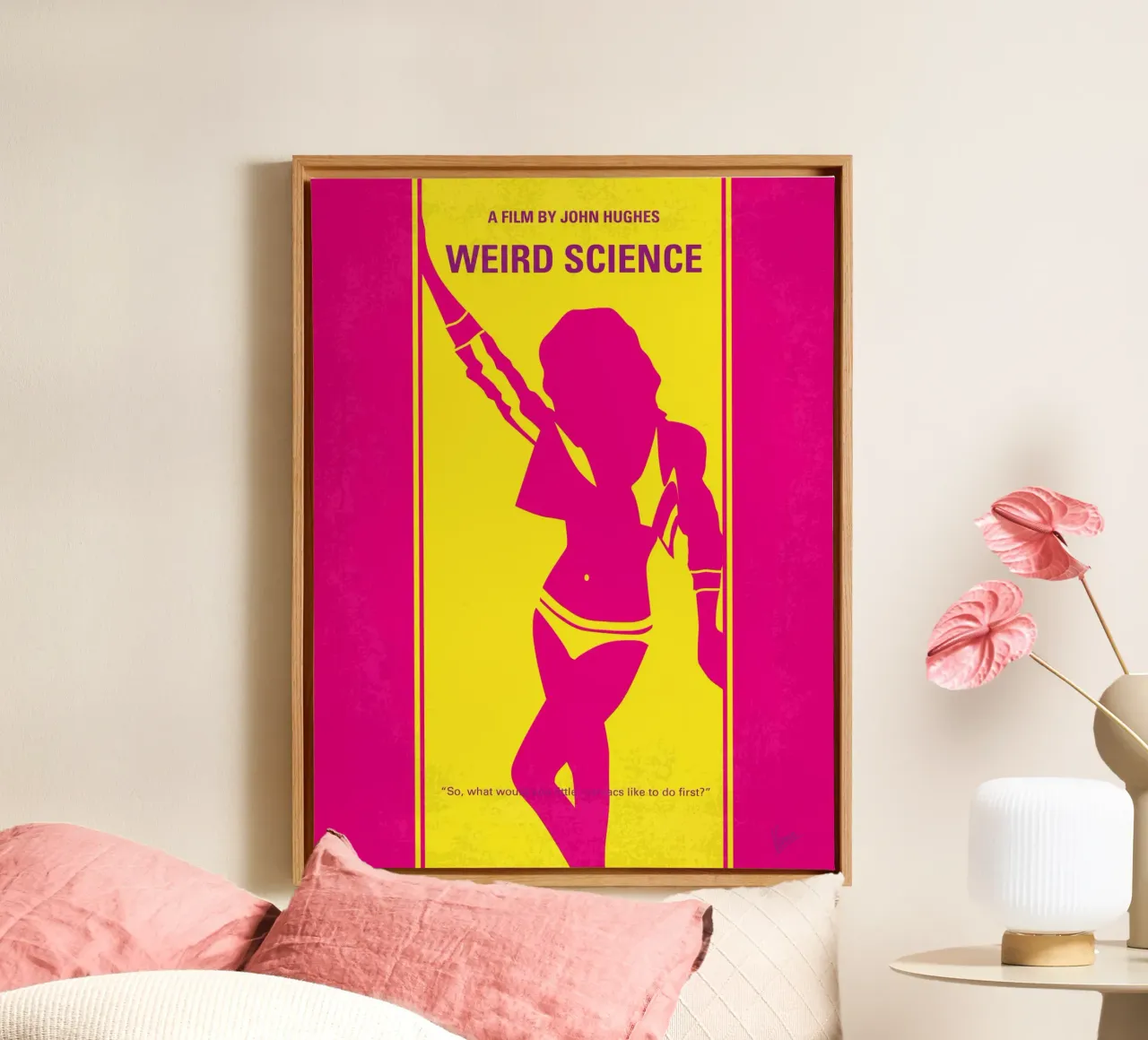 No106 My Weird science minimal movie poster tela da Chungkong