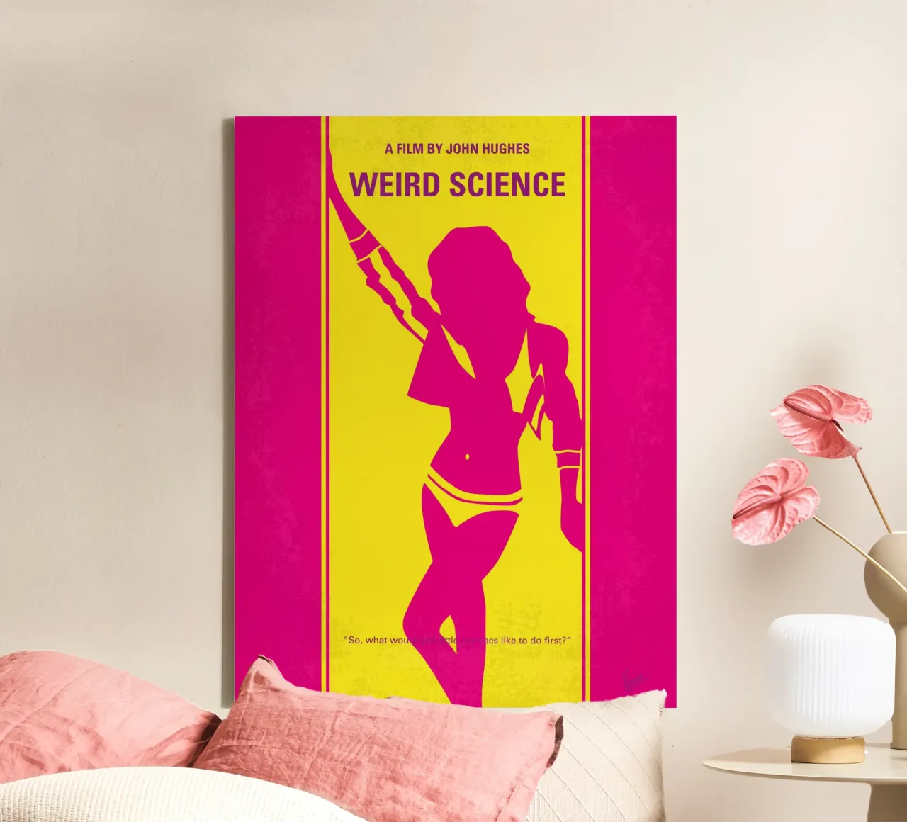 No106 My Weird science minimal movie poster tela da Chungkong