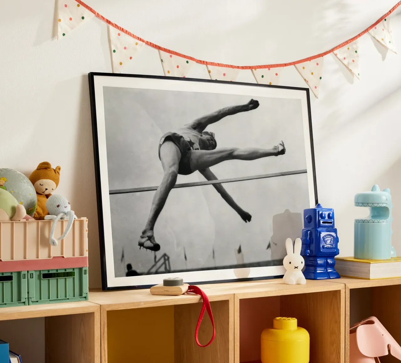 High jump practice poster by clssical moment