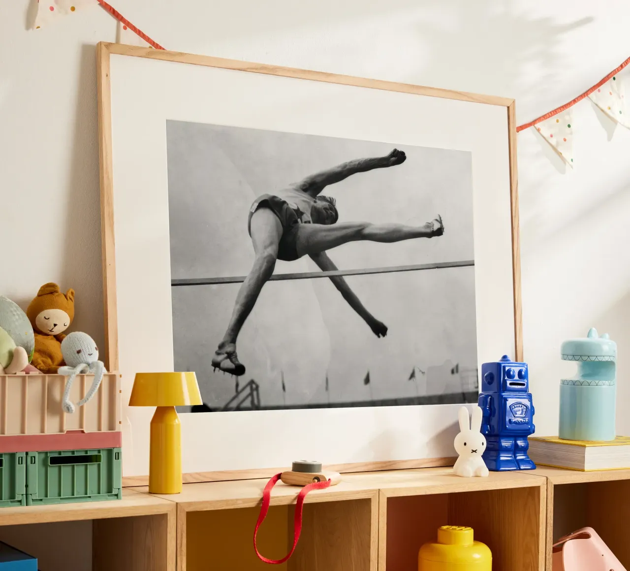 High jump practice poster by clssical moment