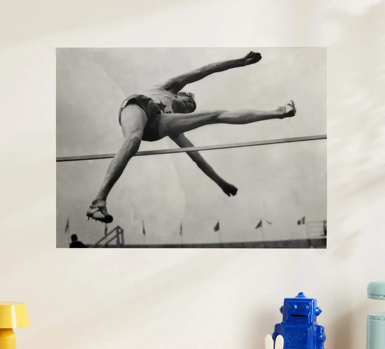 High jump practice poster by clssical moment