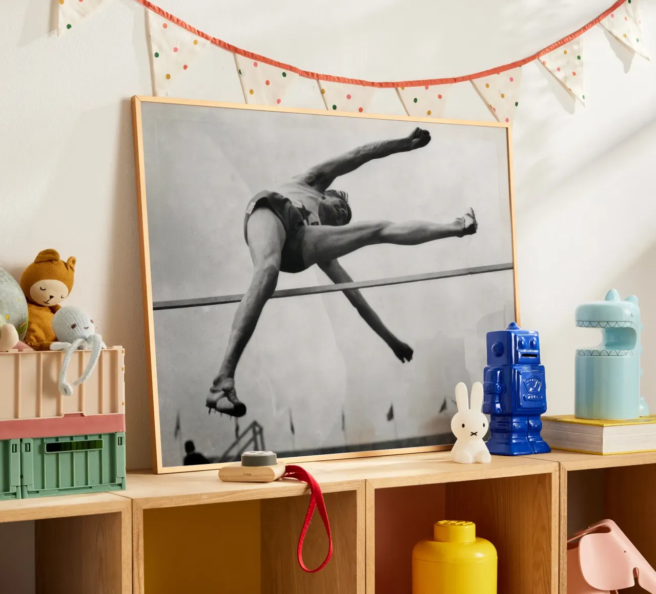 High jump practice poster by clssical moment