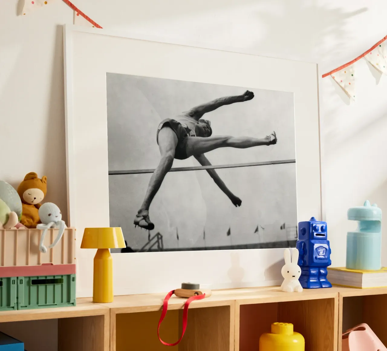 High jump practice poster by clssical moment