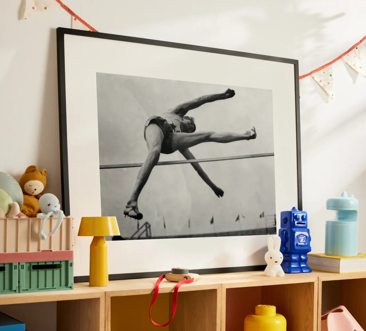 High jump practice poster by clssical moment