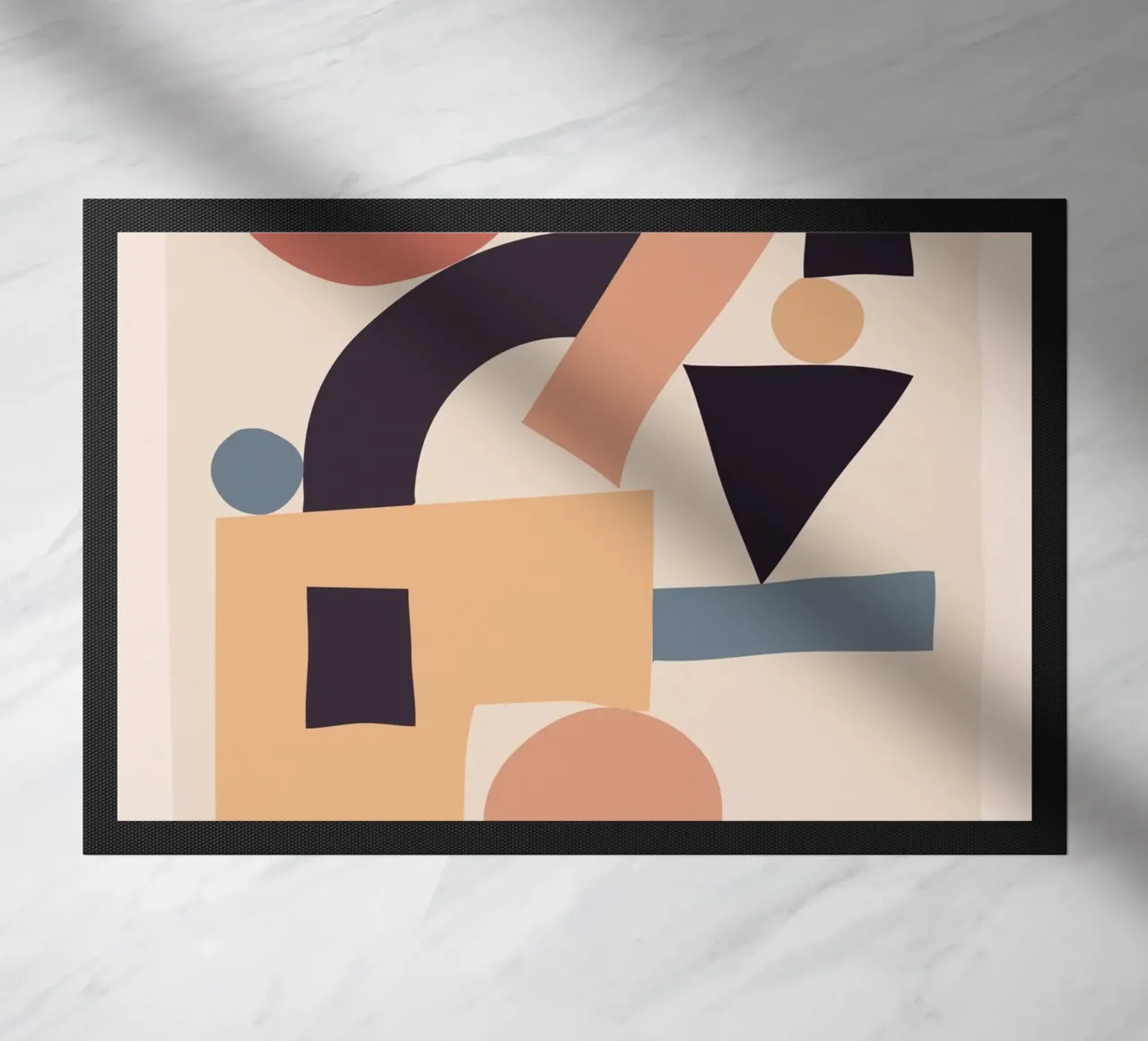 Soft Abstract Forms 01 doormat by ThingDesign