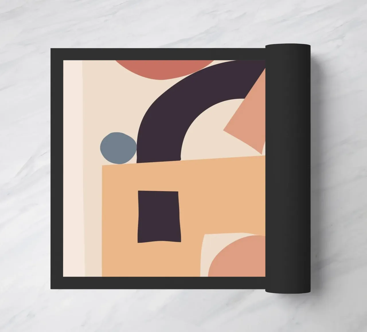 Soft Abstract Forms 01 doormat by ThingDesign