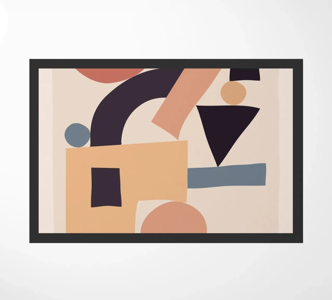 Soft Abstract Forms 01 doormat by ThingDesign
