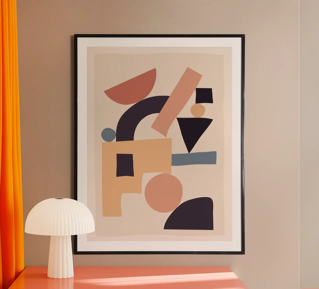 Soft Abstract Forms 01 poster by ThingDesign