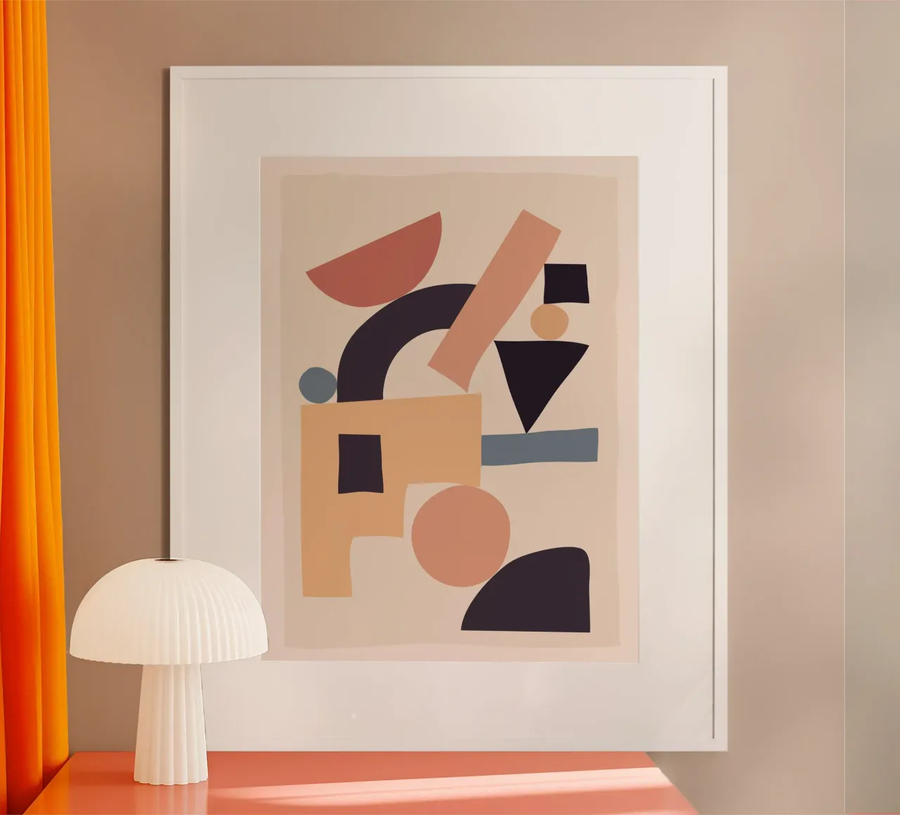 Soft Abstract Forms 01 poster by ThingDesign
