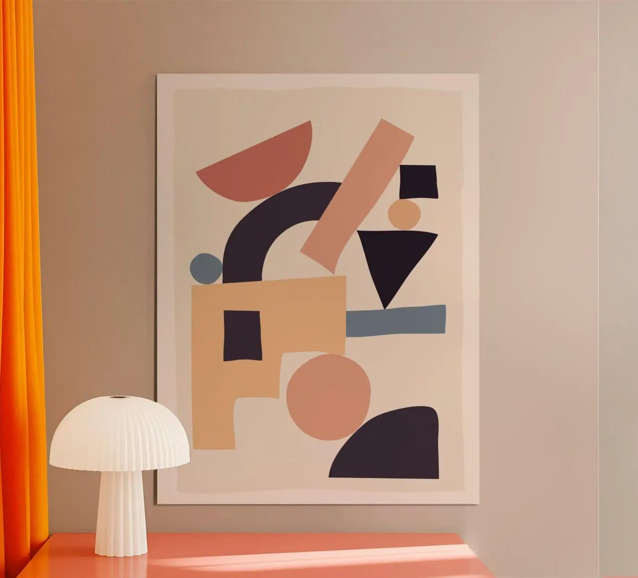 Soft Abstract Forms 01 poster by ThingDesign