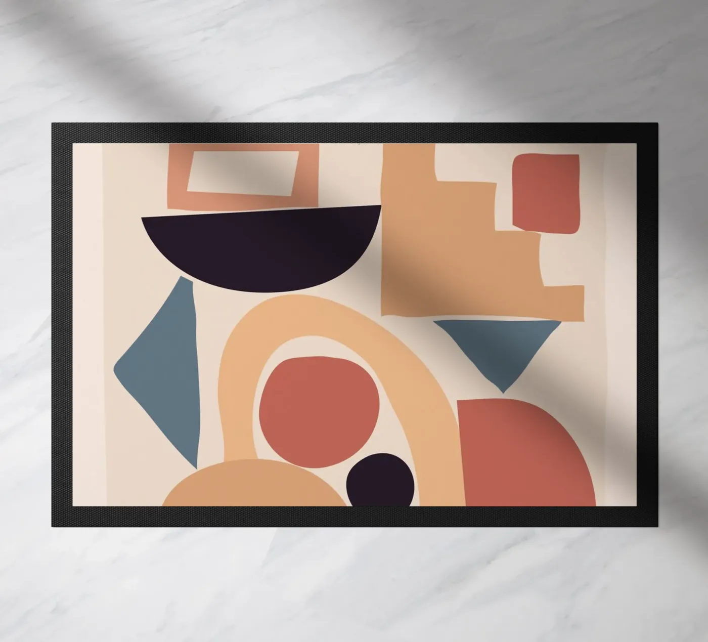 Weiche abstrakte Formen 02 Fußmatte von ThingDesign