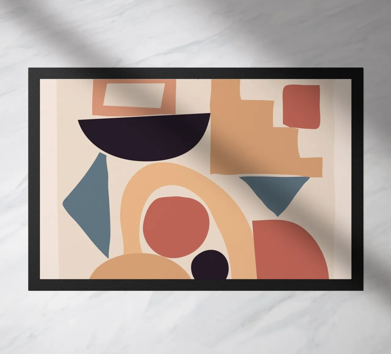 Soft Abstract Forms 02 doormat by ThingDesign