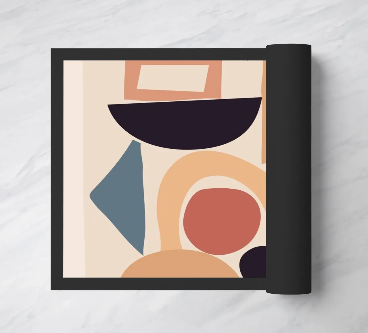 Soft Abstract Forms 02 doormat by ThingDesign