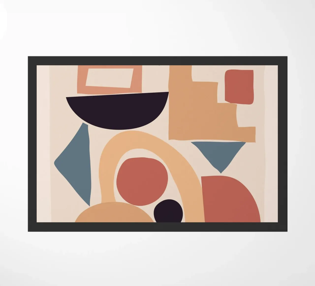 Soft Abstract Forms 02 doormat by ThingDesign