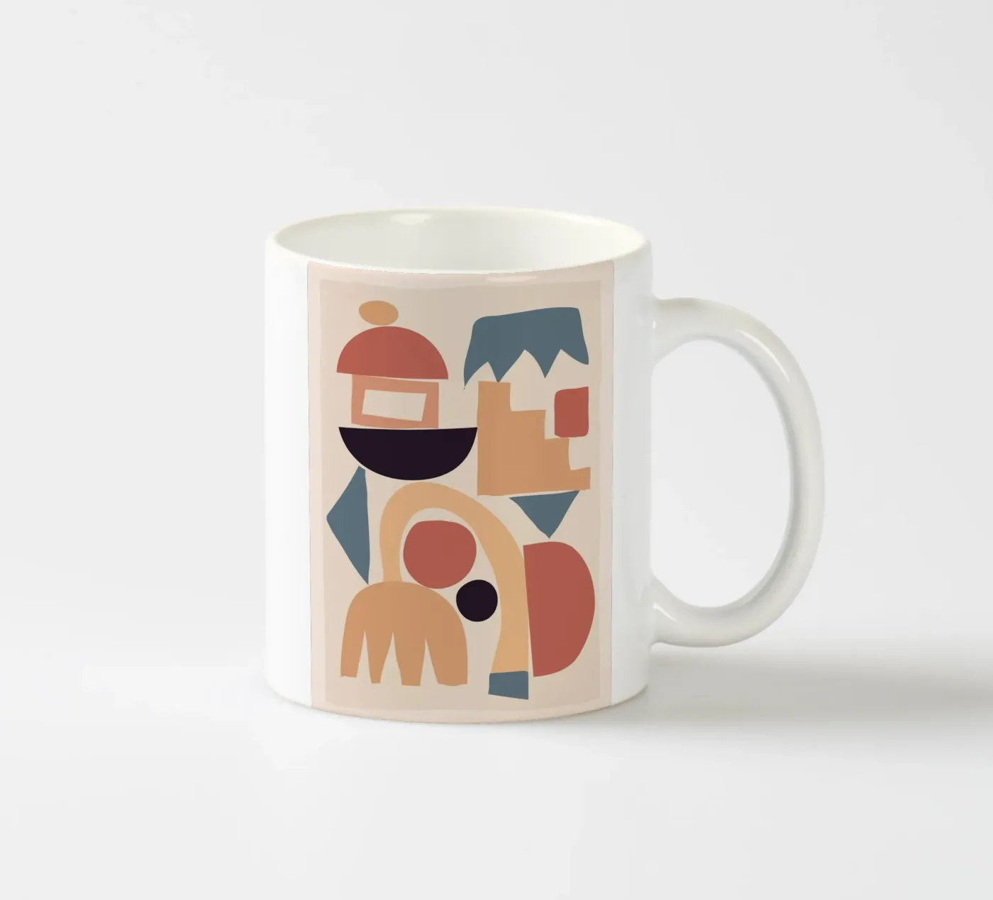 Soft Abstract Forms 02 ceramic mug by ThingDesign