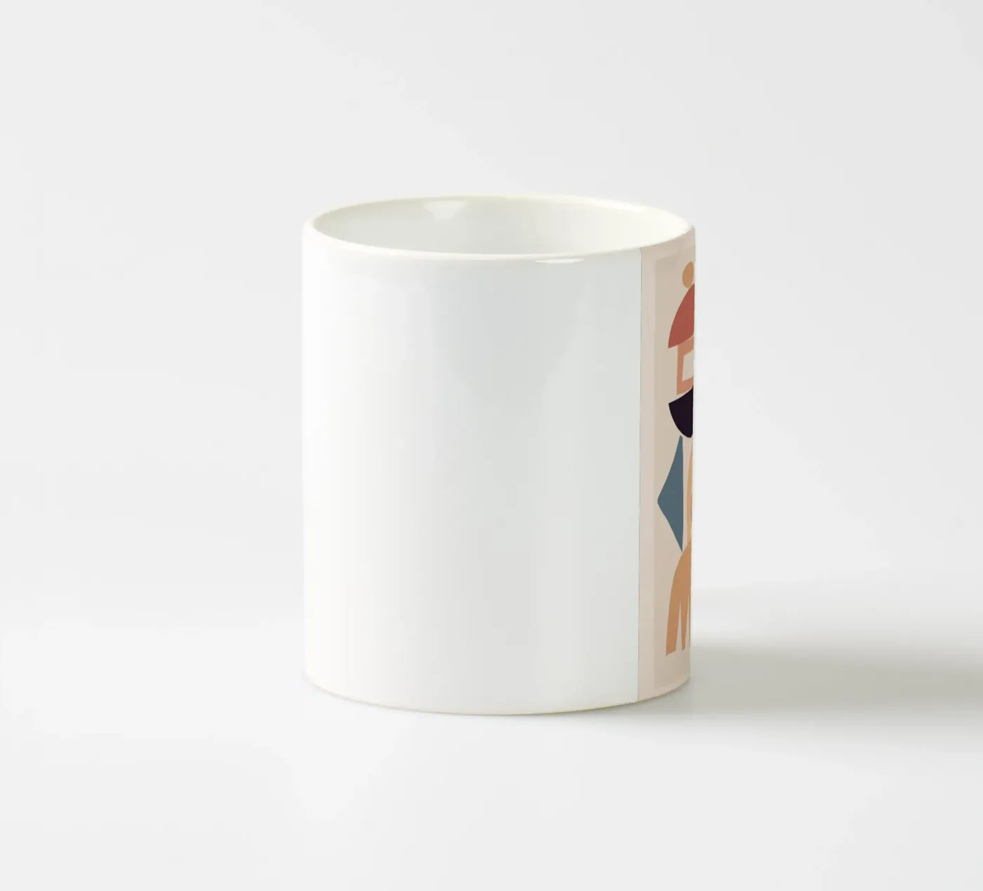 Soft Abstract Forms 02 ceramic mug by ThingDesign